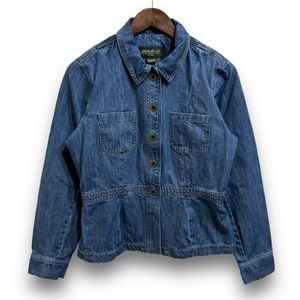 Vintage Y2K Eddie Bauer Denim Jean Jacket Women's Size Medium